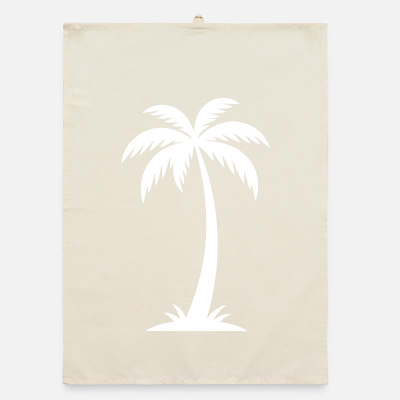 Palm Tree Silhouette Organic dish towel