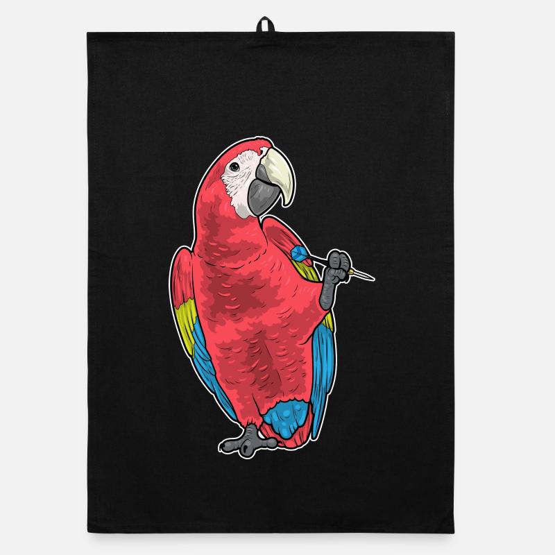 Sport de fléchettes perroquets Torchon bio