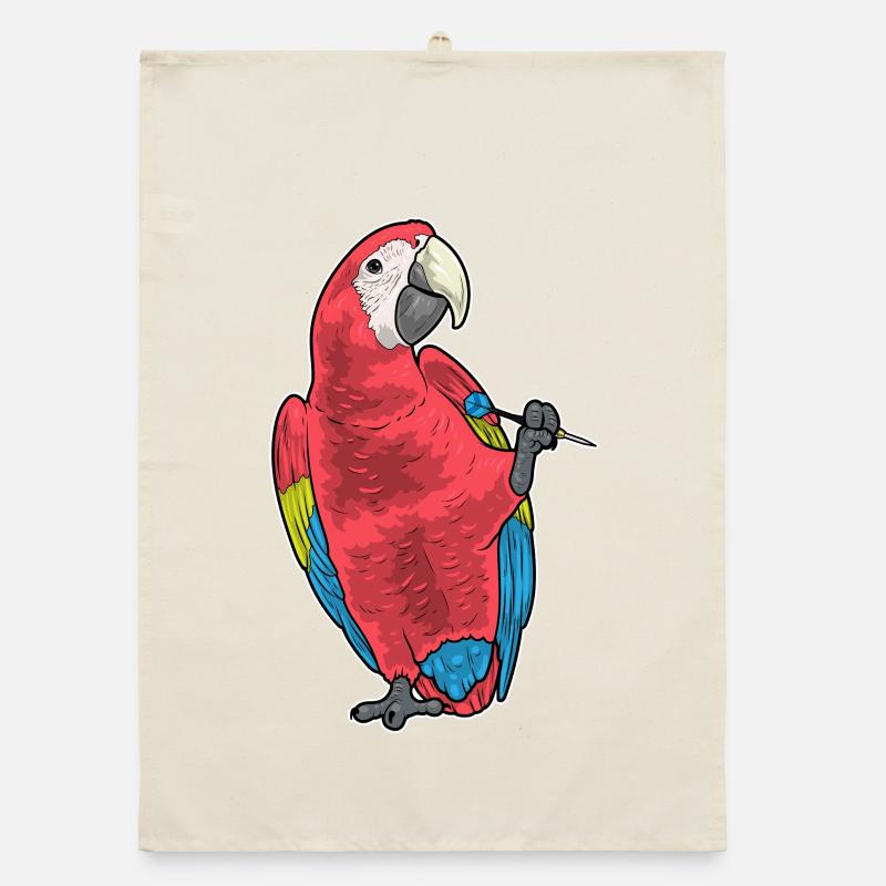 Sport de fléchettes perroquets Torchon bio