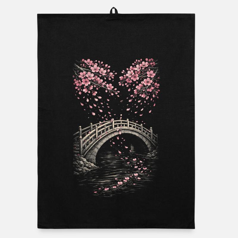 Kirschblüten Sakura Kirschblüte Organic Geschirrtuch