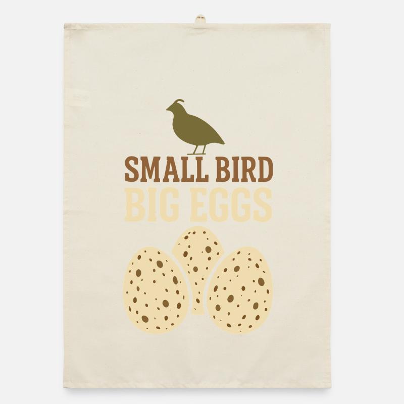 Quail Keeper Quail Farmer Backyard Quail Organic dish towel