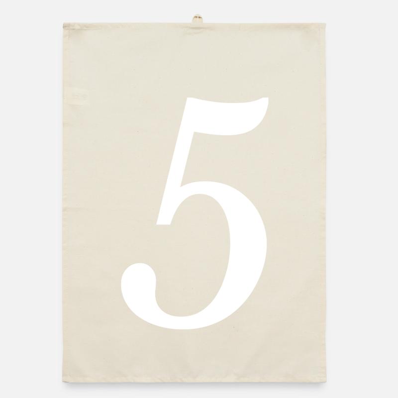 5. ANNIVERSAIRE. 5 ANS. 5e ANNIVERSAIRE Torchon bio