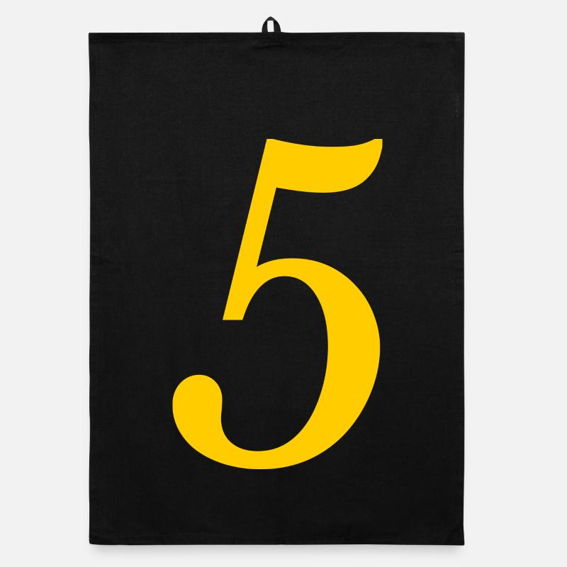 5. ANNIVERSAIRE. 5 ANS. 5e ANNIVERSAIRE. ENFANT Torchon bio