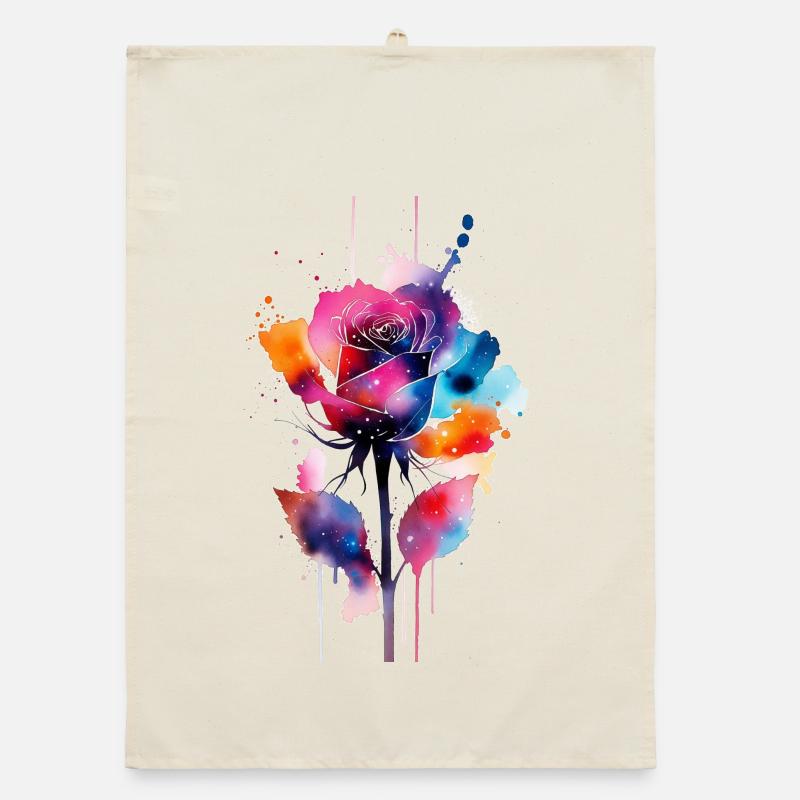 flower Organic dish towel
