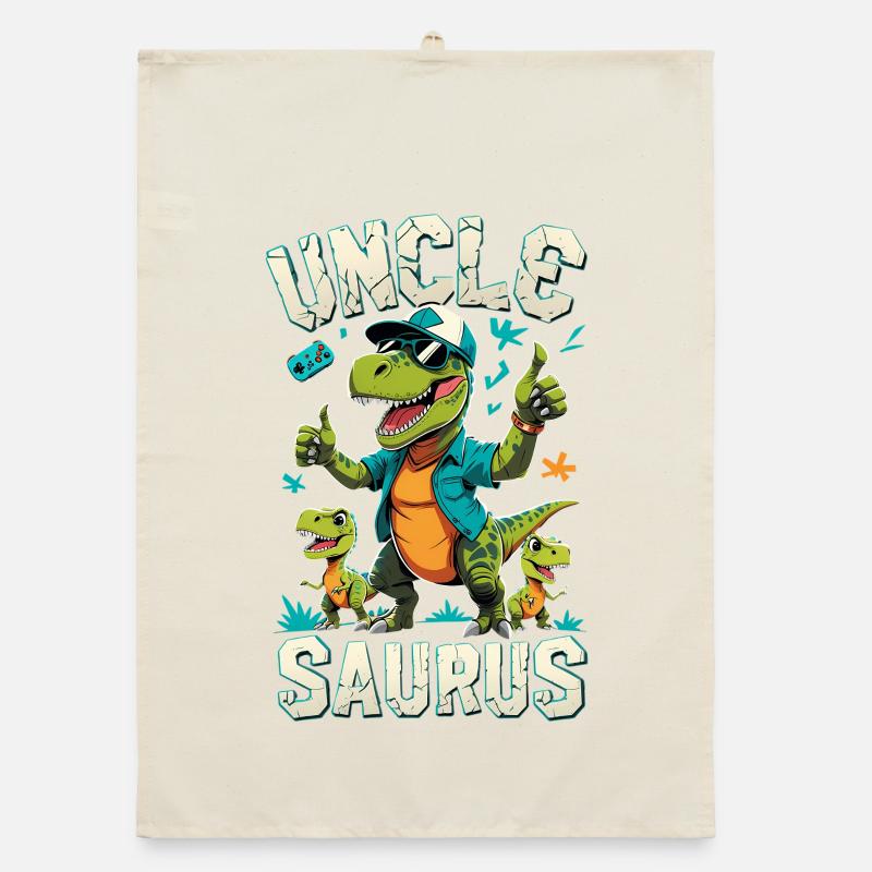 Unclesaurus T-Rex Organic Geschirrtuch