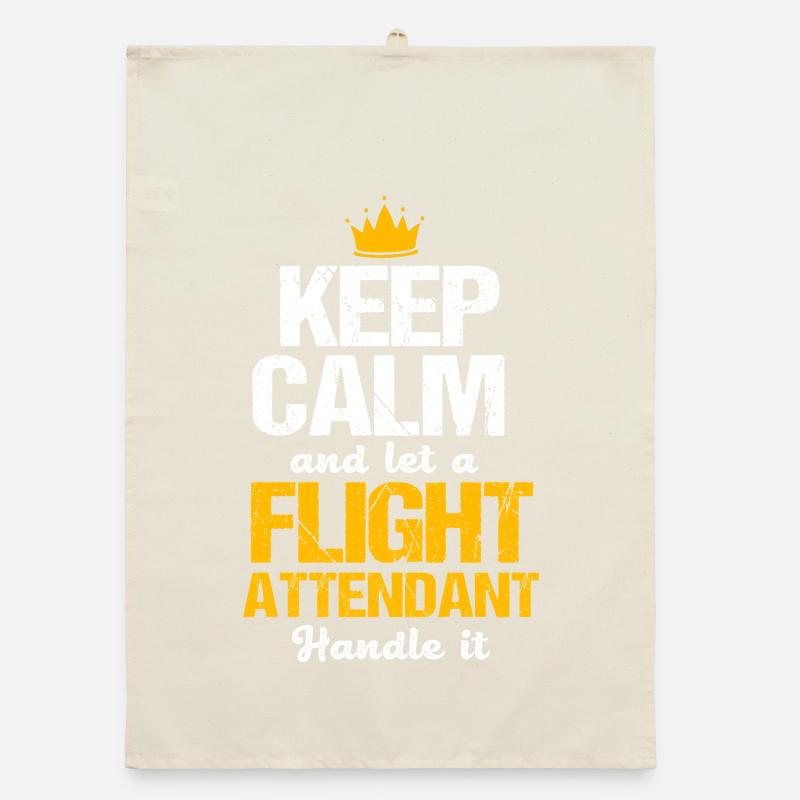 Stewardess Flight Attendant Organic dish towel
