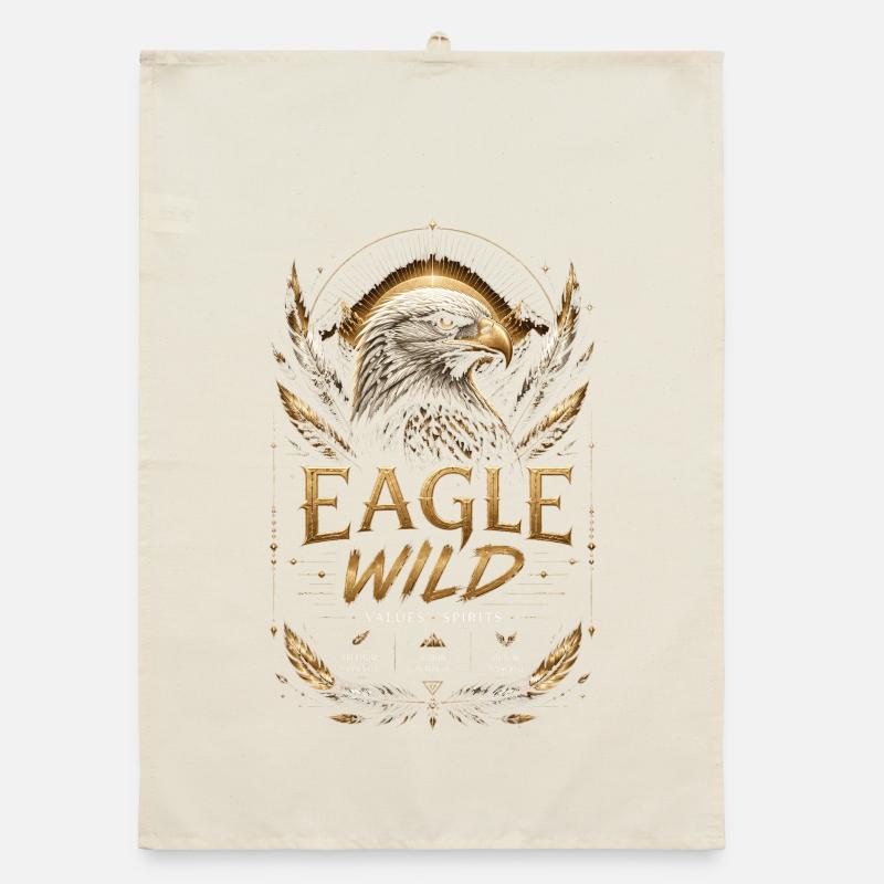 Aigle Doré Esprit et Valeurs Torchon bio