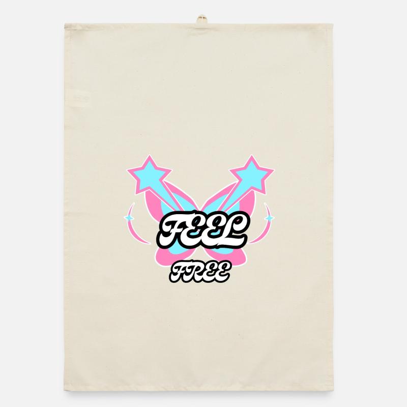 Sentez-vous libre : Emblème Papillon Torchon bio