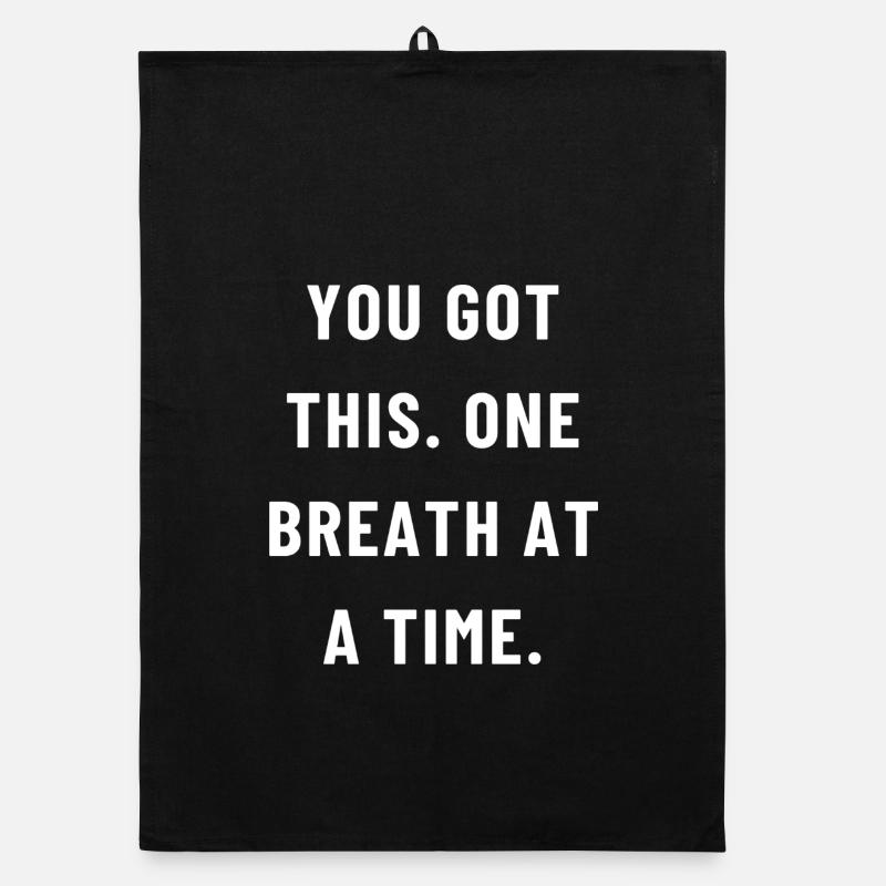 You got this - Organic dish towel - black