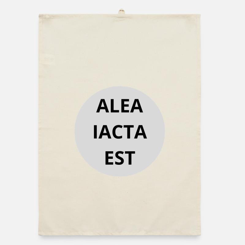 Alea Iacta est Organic Geschirrtuch