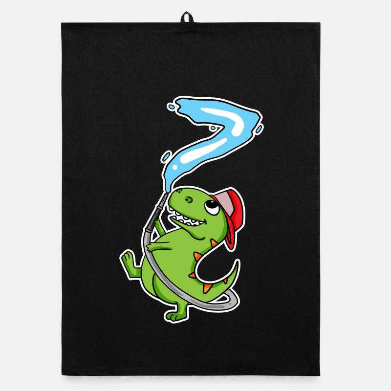 7. Geburtstag Dinosaurier Organic Geschirrtuch
