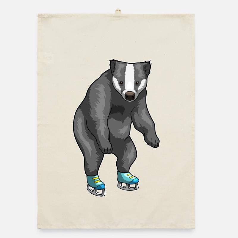 Badger Ice Skating Patins à glace Torchon bio