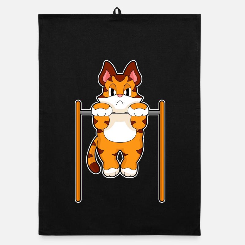 Tiger Bodybuilder Tractions Culturisme Torchon bio