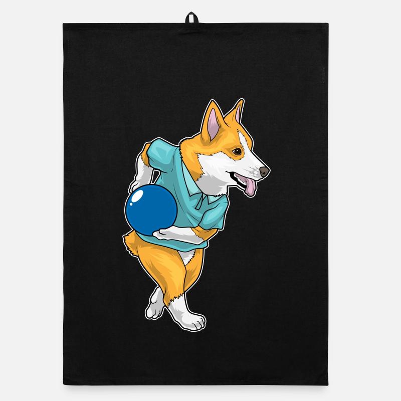 Corgi Bowling Boule de bowling Torchon bio
