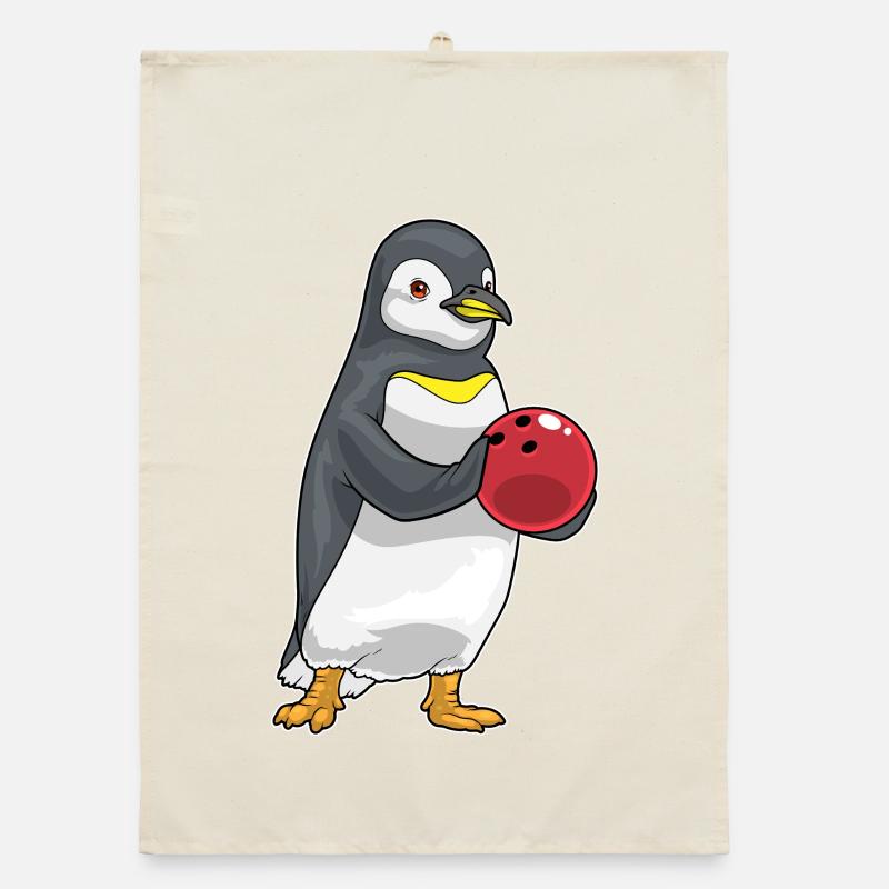 Penguin Bowling Boule de bowling Torchon bio