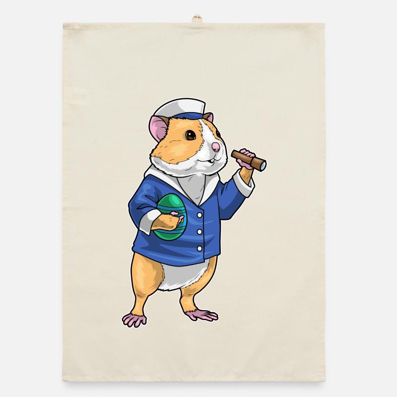 Hamster Marin de Pâques Torchon bio