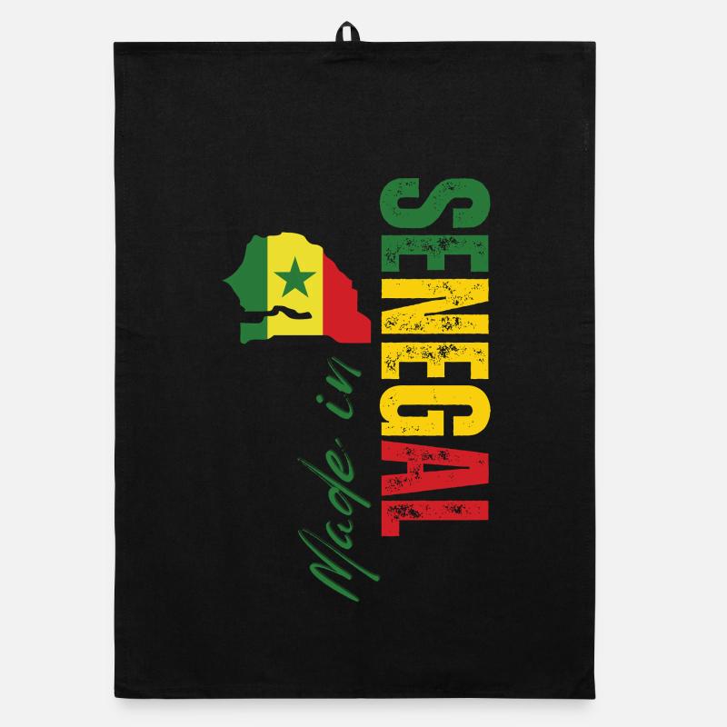 Made in Senegal, vertical design Organic dish towel