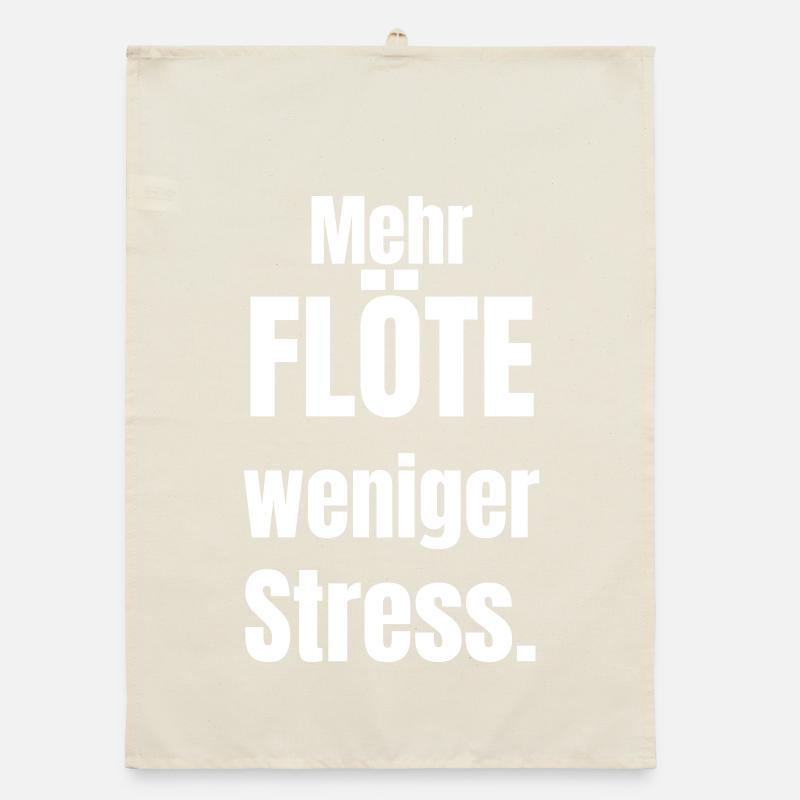 Plus de flûte, moins de stress Torchon bio