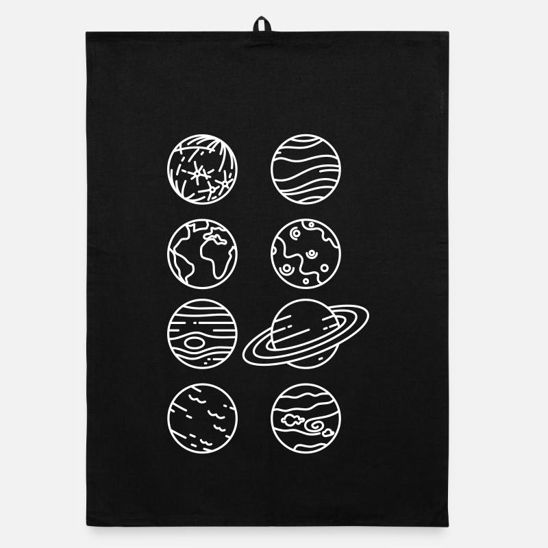 Sonnensystem Planeten – Solar System Weltraum Organic Geschirrtuch