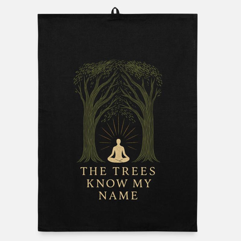 Solo Camping Introvertierter Camper Ruhiges Organic Geschirrtuch