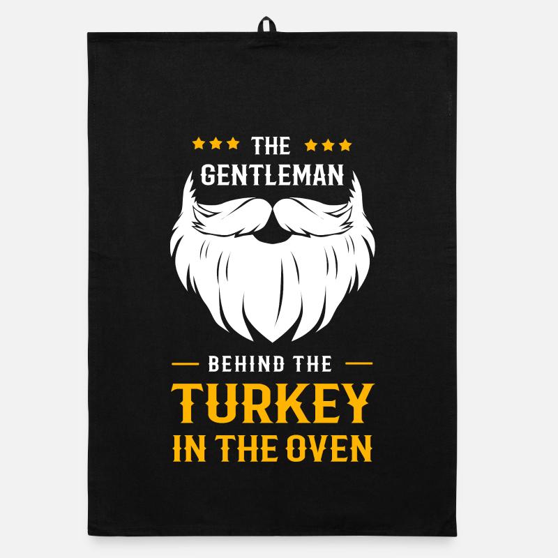 Thanksgiving Gender Reveal Werdende Mutter Organic Geschirrtuch