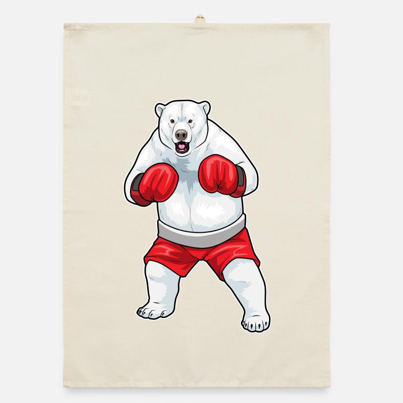 Eisbär Boxer Boxhandschuhe Boxen Organic Geschirrtuch