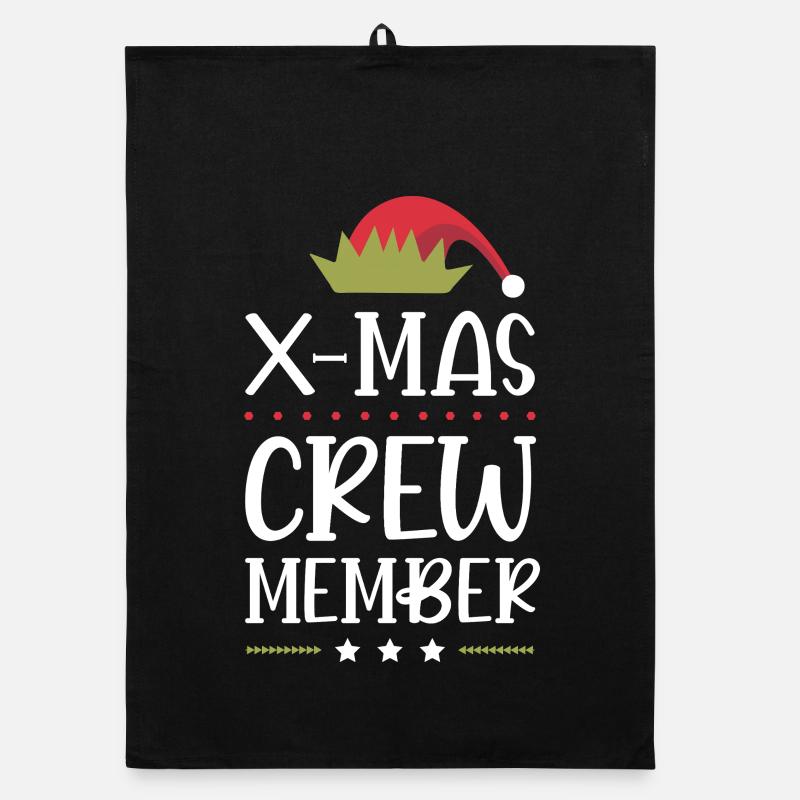 X-Mas Crew Member Organic dish towel