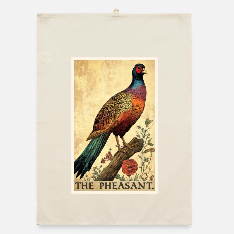Pheasants Pheasant Organic dish towel