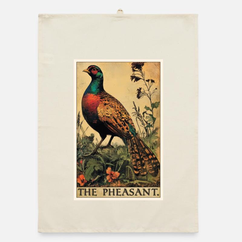 Pheasants Pheasant Organic dish towel