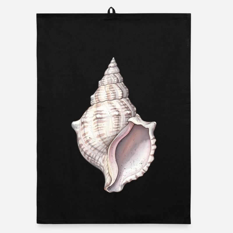 Spirale de coquillage Torchon bio