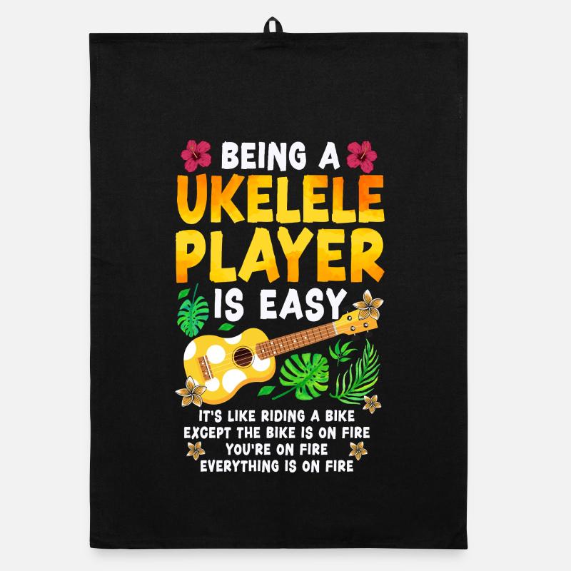 Hawaiian Ukulele Uke Being A Organic Geschirrtuch