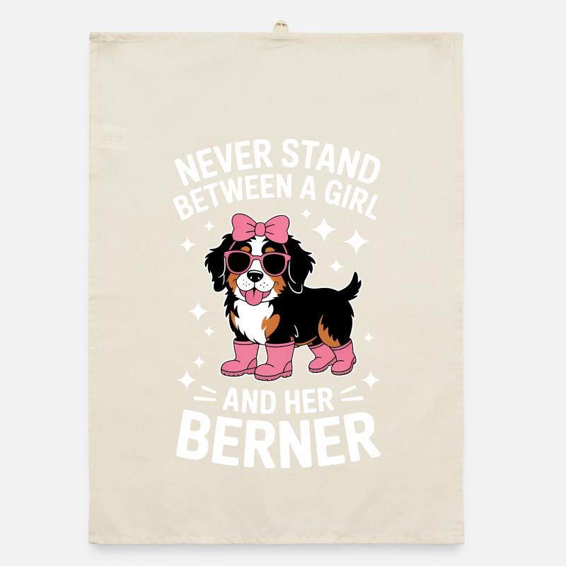 Bernese Mountain Dog Sayings Funny Bernese Gift Organic dish towel