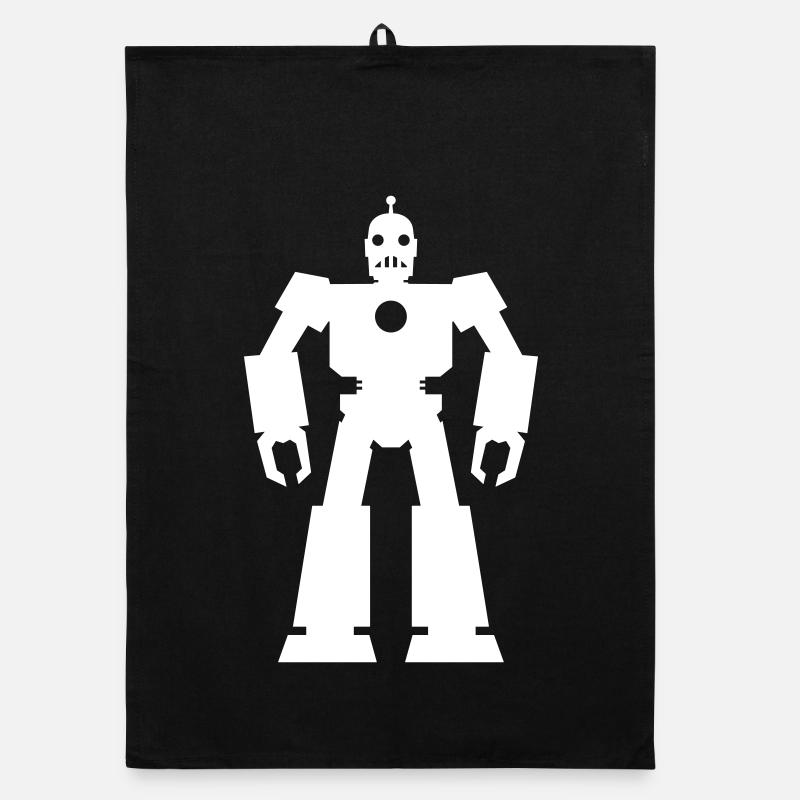Robots – AI Technology Sci-Fi Nerd Design Organic dish towel