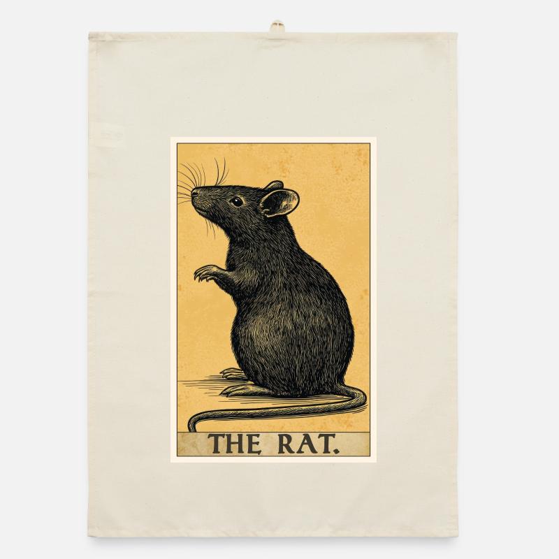 Ratten Ratte Organic Geschirrtuch