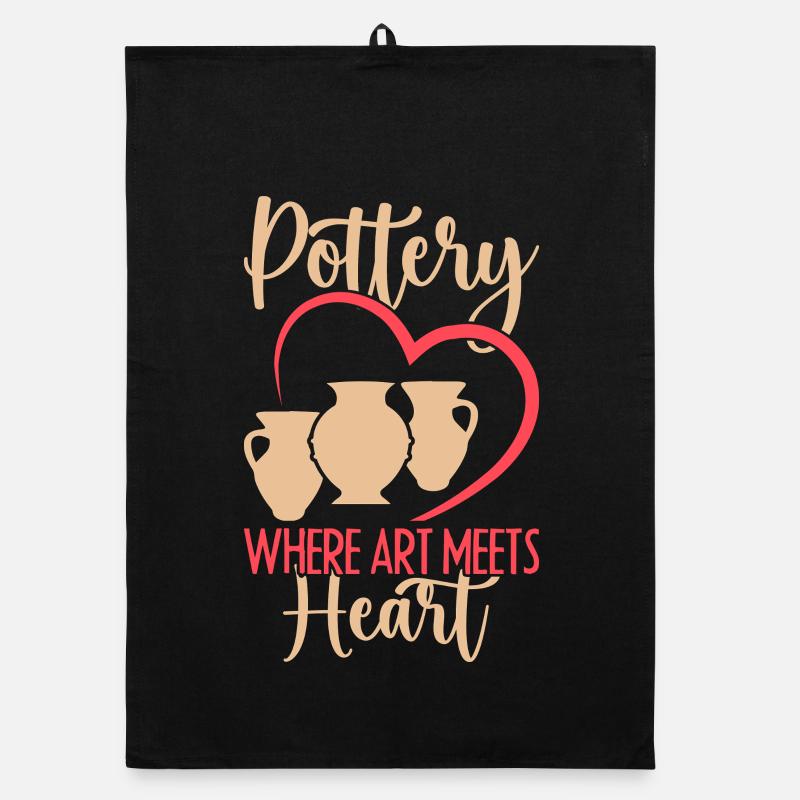 Gifts For Pottery Makers Pottery Meets Heart Organic Geschirrtuch
