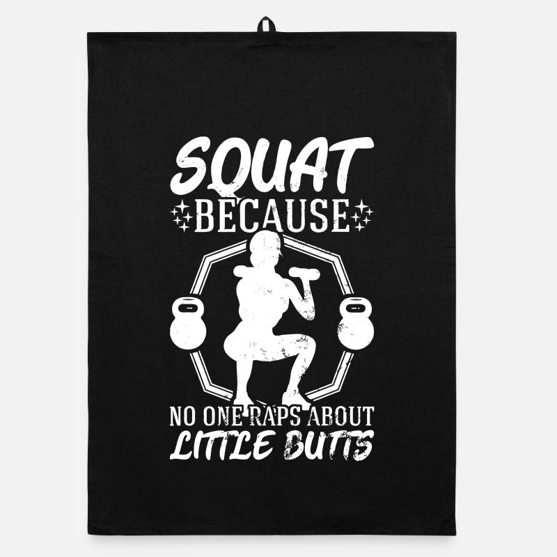 Squat Because No One Raps About Butt Organic dish towel