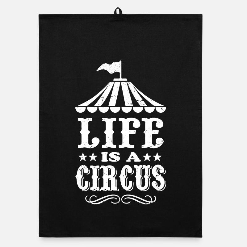 life is a circus Organic Geschirrtuch