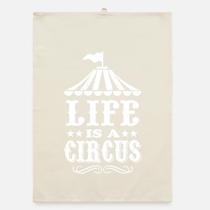 La vie est un cirque Torchon bio