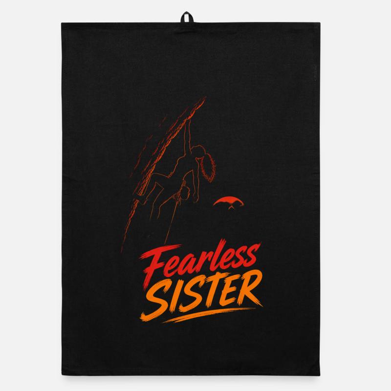 Fearless Sister – Climbing without fear Organic dish towel