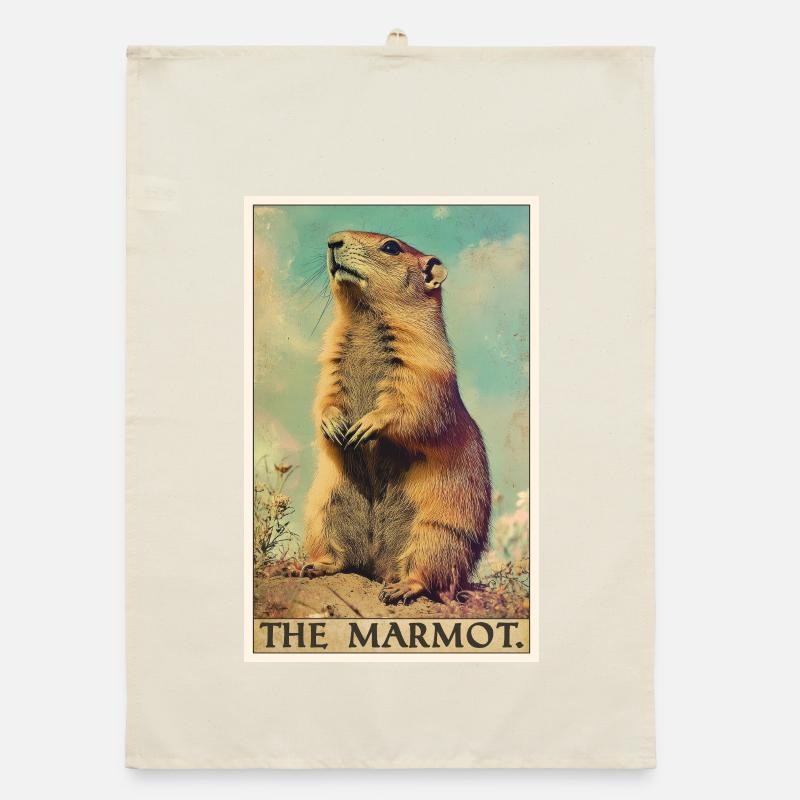 Marmottes Marmotte Torchon bio