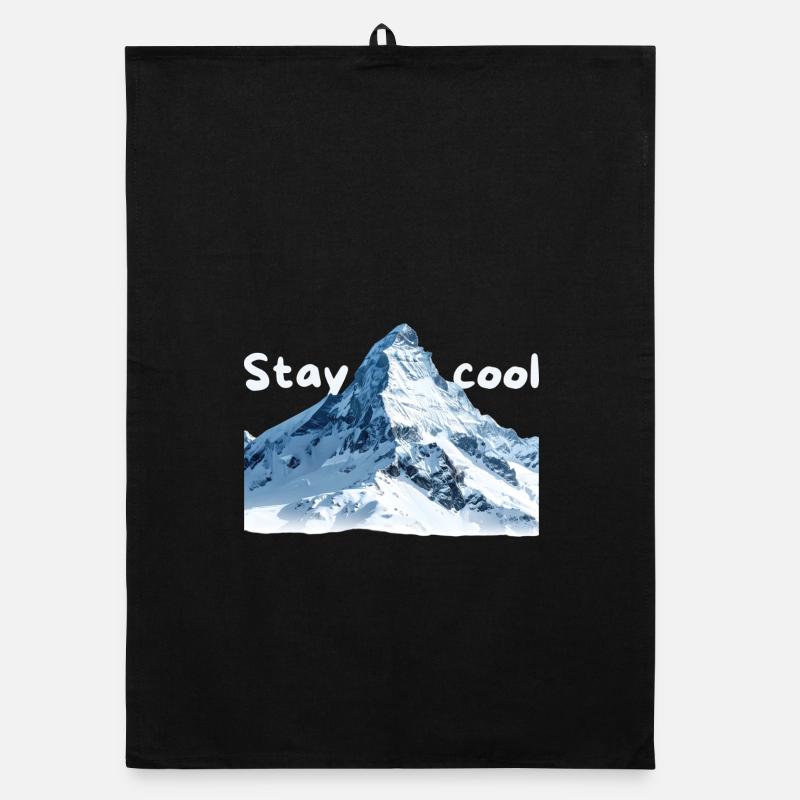 Mountain Scenery Stay Cool Organic dish towel