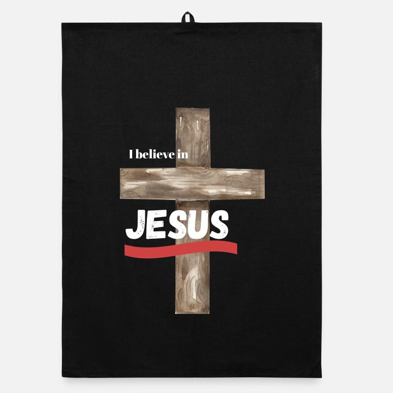Je crois en JÉSUS Torchon bio