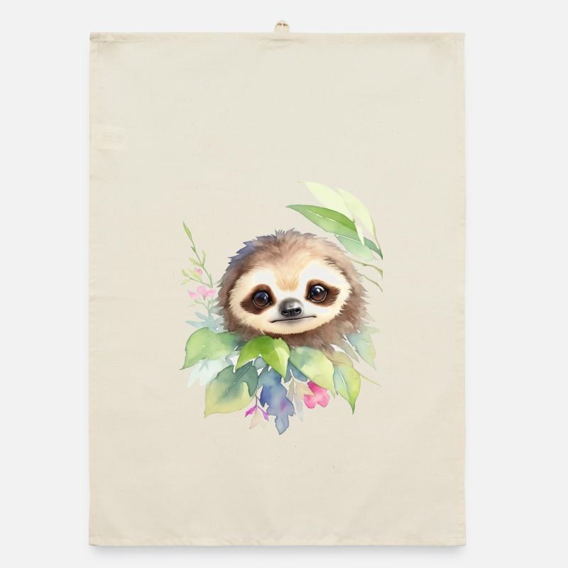 Sloth Organic dish towel