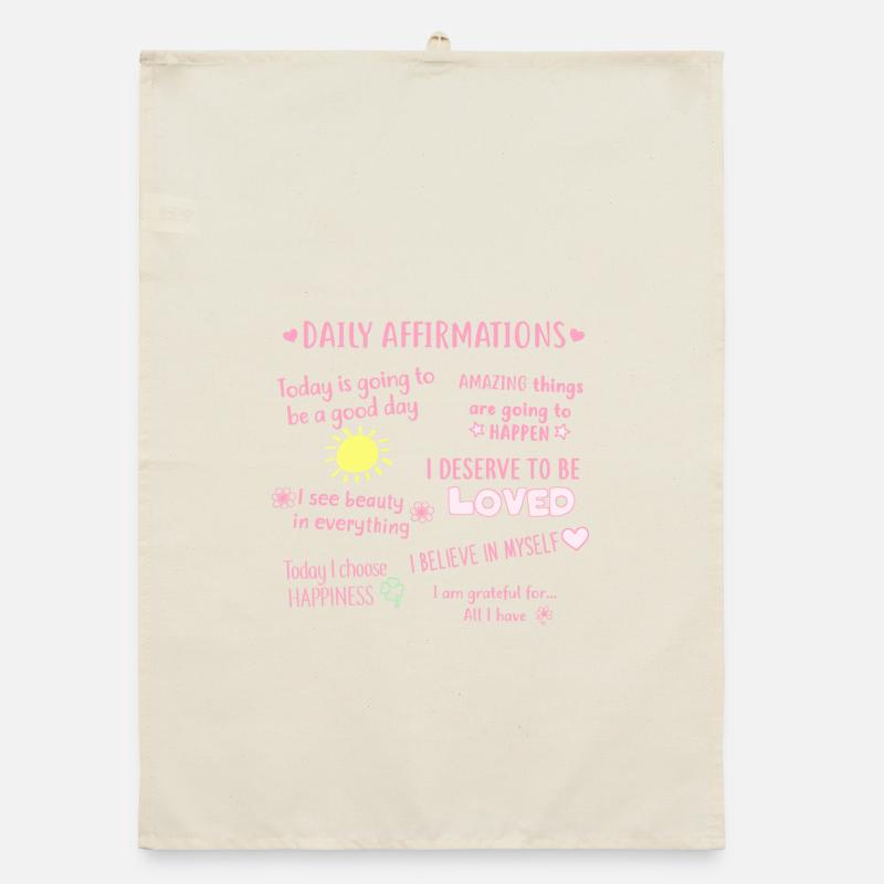 Affirmations quotidiennes Torchon bio