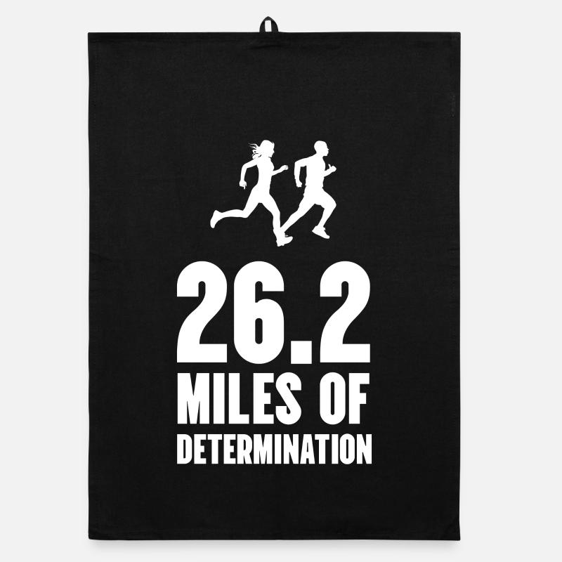 Marathon - 26,2 miles de détermination Torchon bio