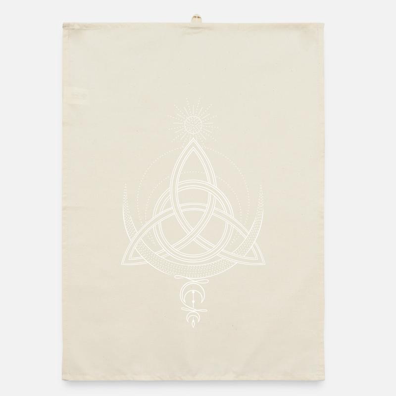 Trinity knot Triqueta Triquetra Organic dish towel