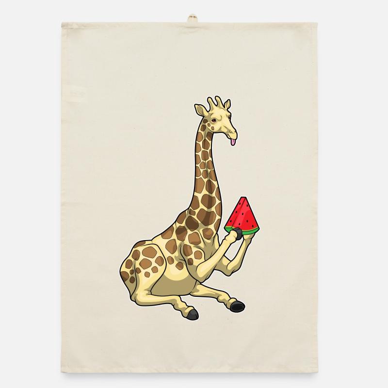 Giraffe Watermelon Organic dish towel