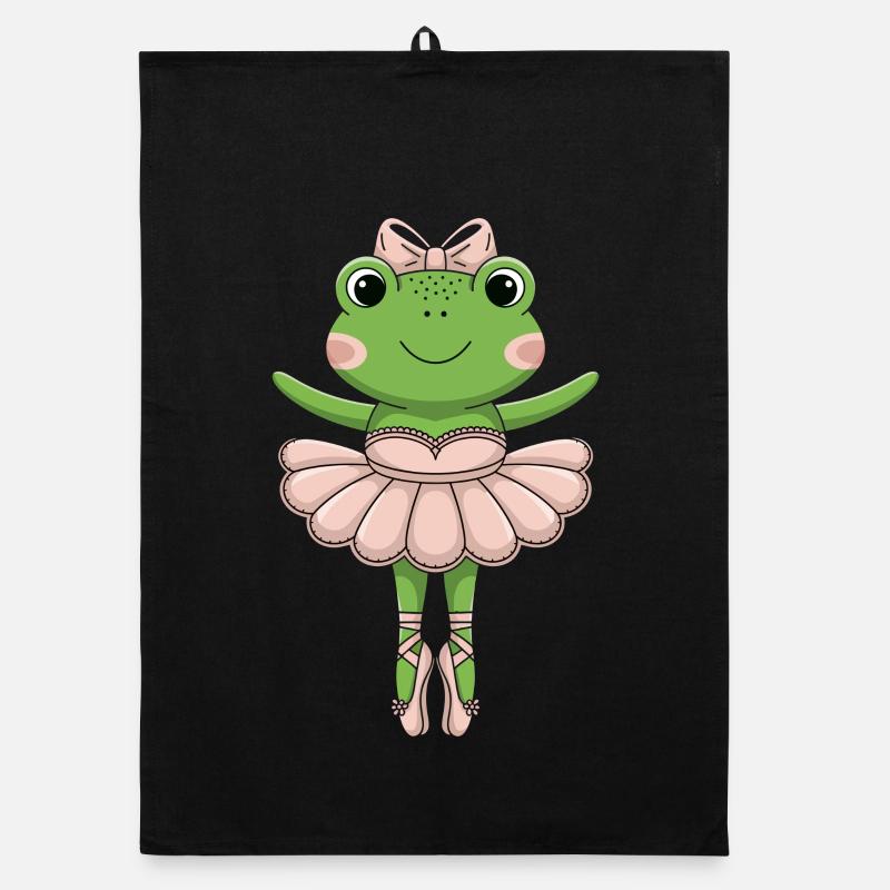 Grenouille de ballet en tutu rose Torchon bio