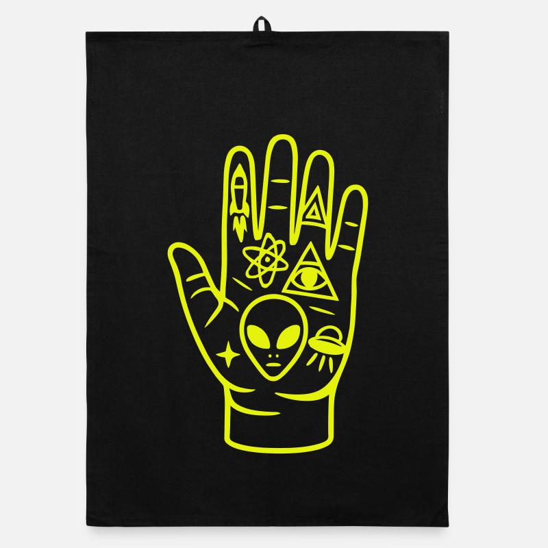 Alien Cult Hand Organic dish towel