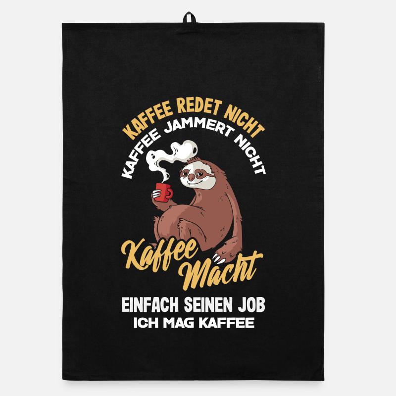 Kaffee redet nicht – ich mag Kaffee Organic Geschirrtuch